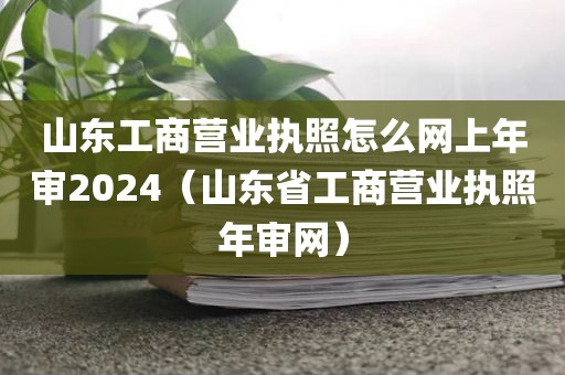山东工商营业执照怎么网上年审2024（山东省工商营业执照年审网）