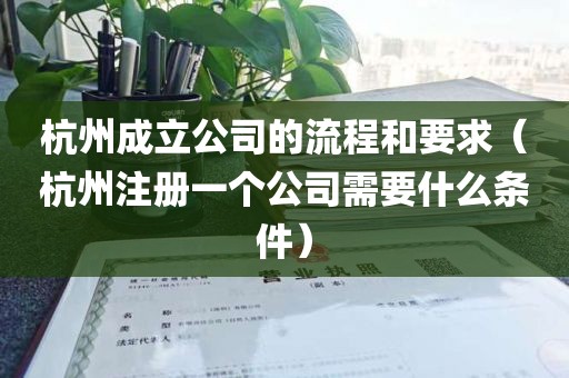 杭州成立公司的流程和要求（杭州注册一个公司需要什么条件）
