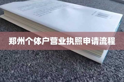 郑州个体户营业执照申请流程