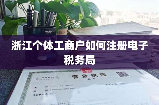 浙江个体工商户如何注册电子税务局