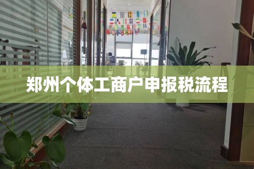 郑州个体工商户申报税流程
