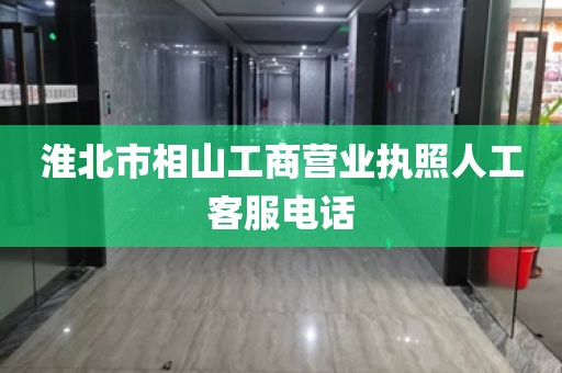 淮北市相山工商营业执照人工客服电话