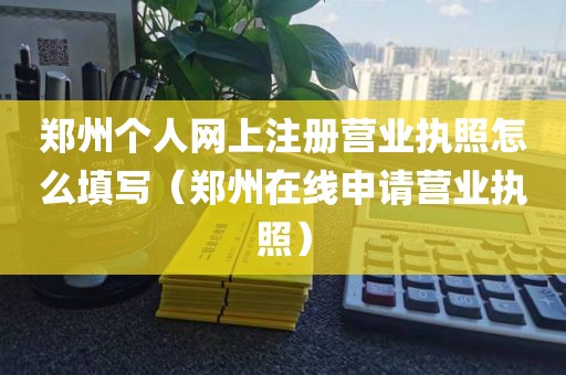 郑州个人网上注册营业执照怎么填写（郑州在线申请营业执照）
