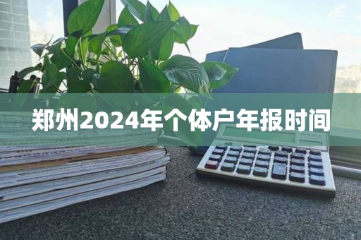 郑州2024年个体户年报时间