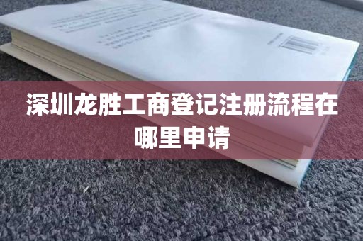 深圳龙胜工商登记注册流程在哪里申请