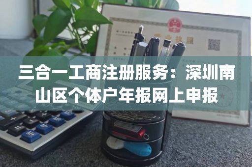 三合一工商注册服务：深圳南山区个体户年报网上申报