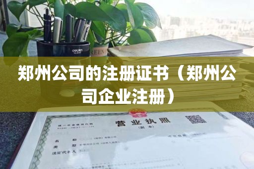 郑州公司的注册证书（郑州公司企业注册）