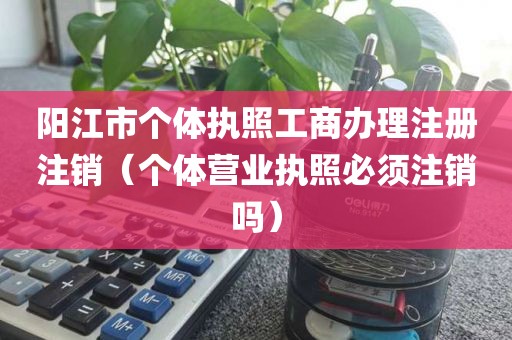 阳江市个体执照工商办理注册注销（个体营业执照必须注销吗）