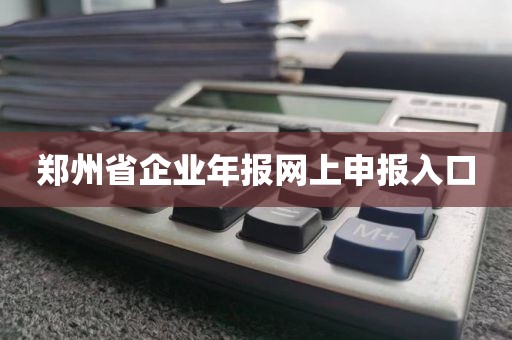 郑州省企业年报网上申报入口