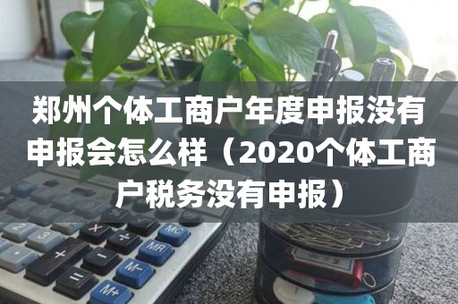 郑州个体工商户年度申报没有申报会怎么样（2020个体工商户税务没有申报）