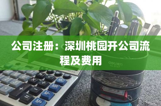 公司注册：深圳桃园开公司流程及费用
