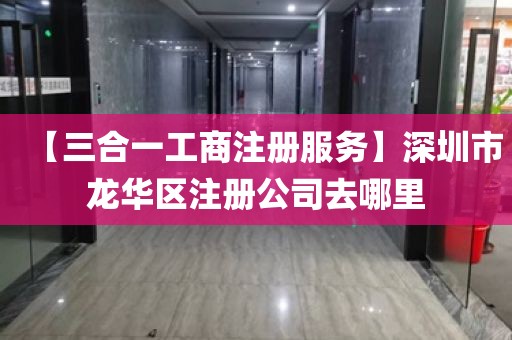 【三合一工商注册服务】深圳市龙华区注册公司去哪里