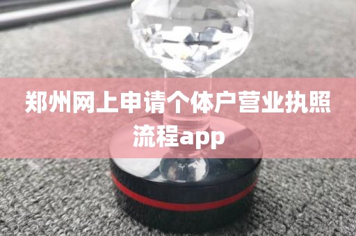 郑州网上申请个体户营业执照流程app