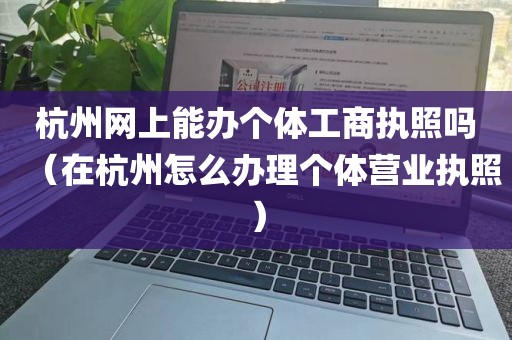 杭州网上能办个体工商执照吗（在杭州怎么办理个体营业执照）
