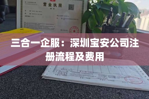 三合一企服：深圳宝安公司注册流程及费用