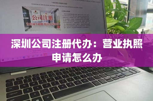 深圳公司注册代办：营业执照申请怎么办