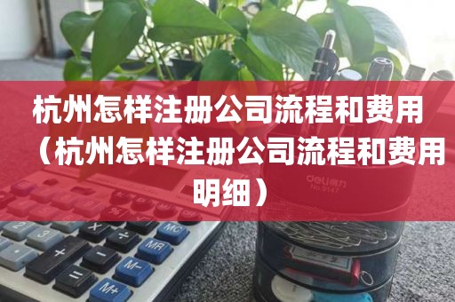 杭州怎样注册公司流程和费用（杭州怎样注册公司流程和费用明细）