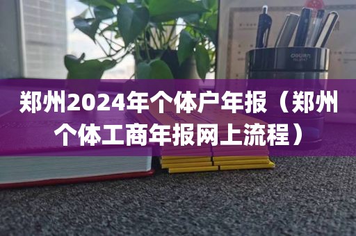 郑州2024年个体户年报（郑州个体工商年报网上流程）
