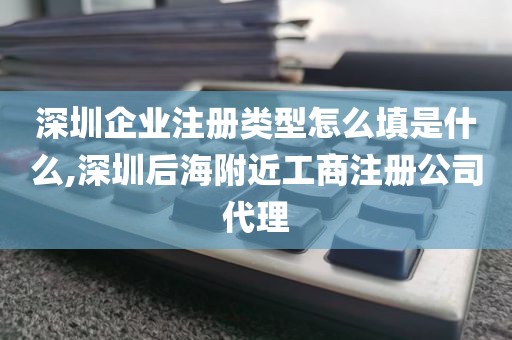 深圳企业注册类型怎么填是什么,深圳后海附近工商注册公司代理