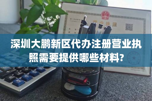 深圳大鹏新区代办注册营业执照需要提供哪些材料?
