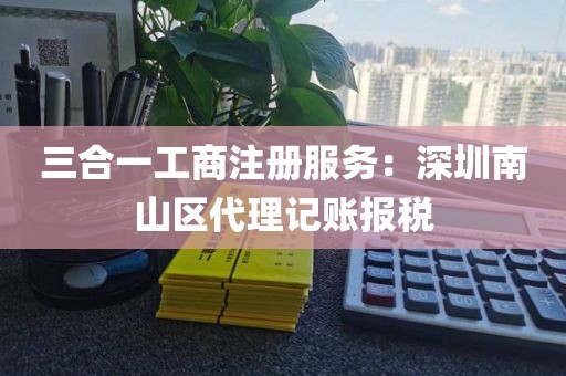 三合一工商注册服务：深圳南山区代理记账报税
