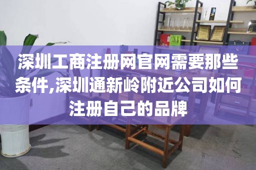 深圳工商注册网官网需要那些条件,深圳通新岭附近公司如何注册自己的品牌