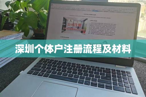 深圳个体户注册流程及材料